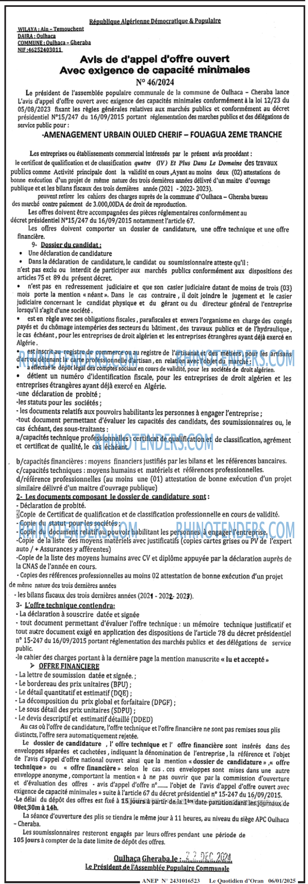 Le Quotidien d'Oran