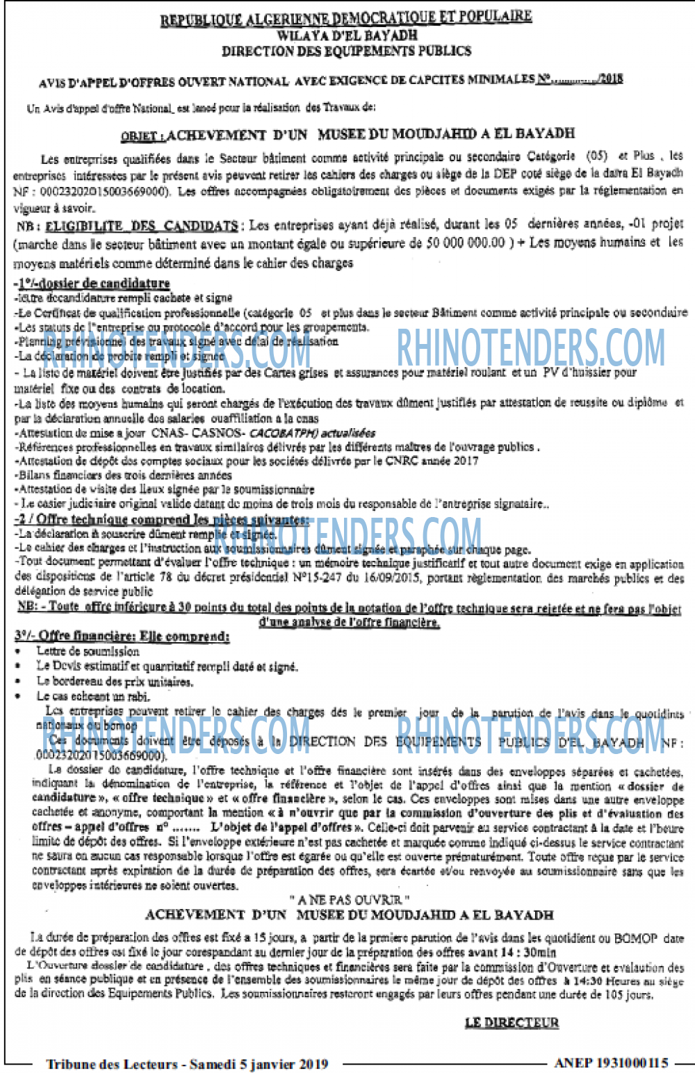 TRIBUNE DES LECTEURS