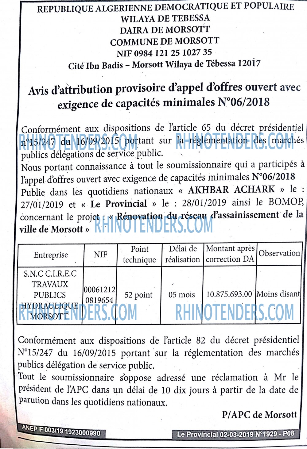 LE PROVINCIAL