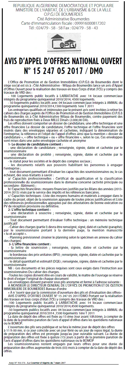 Le Courrier d'Algerie
