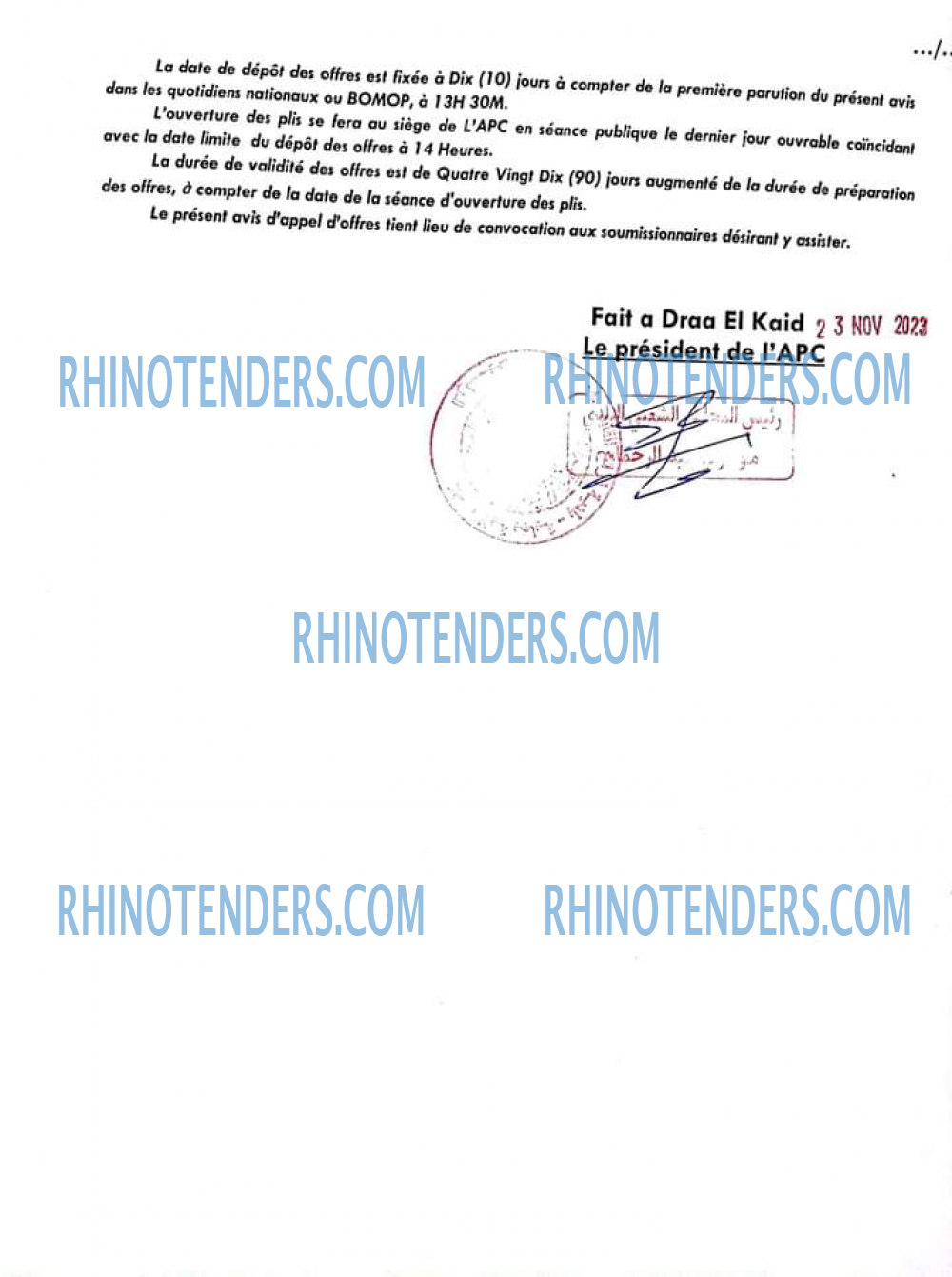 Rhinotenders