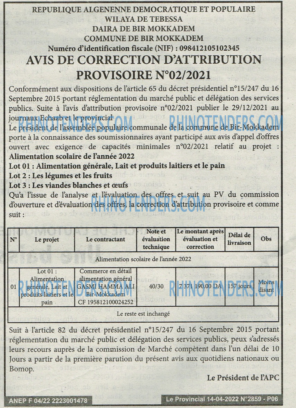 LE PROVINCIAL
