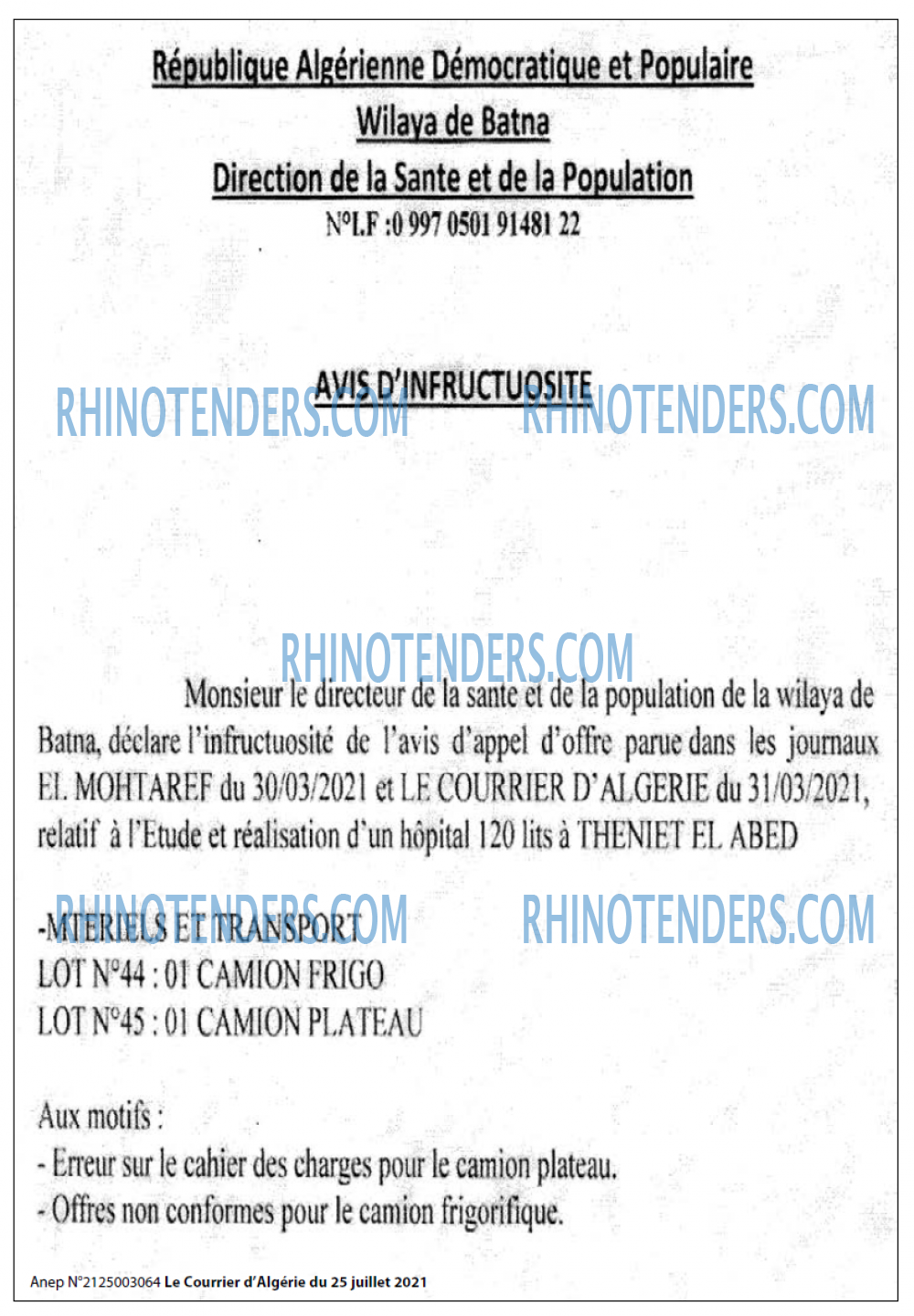 Le Courrier d'Algerie