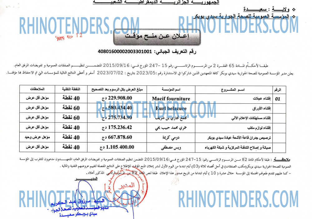 Rhinotenders