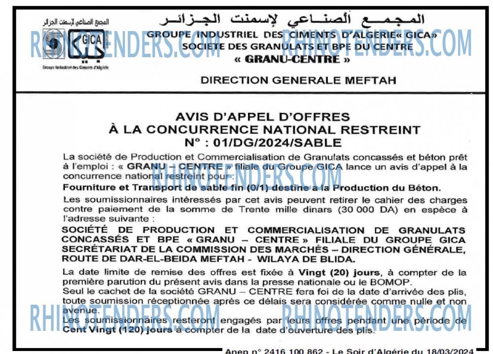 LE SOIR D'ALGERIE