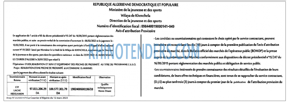 Le Courrier d'Algerie