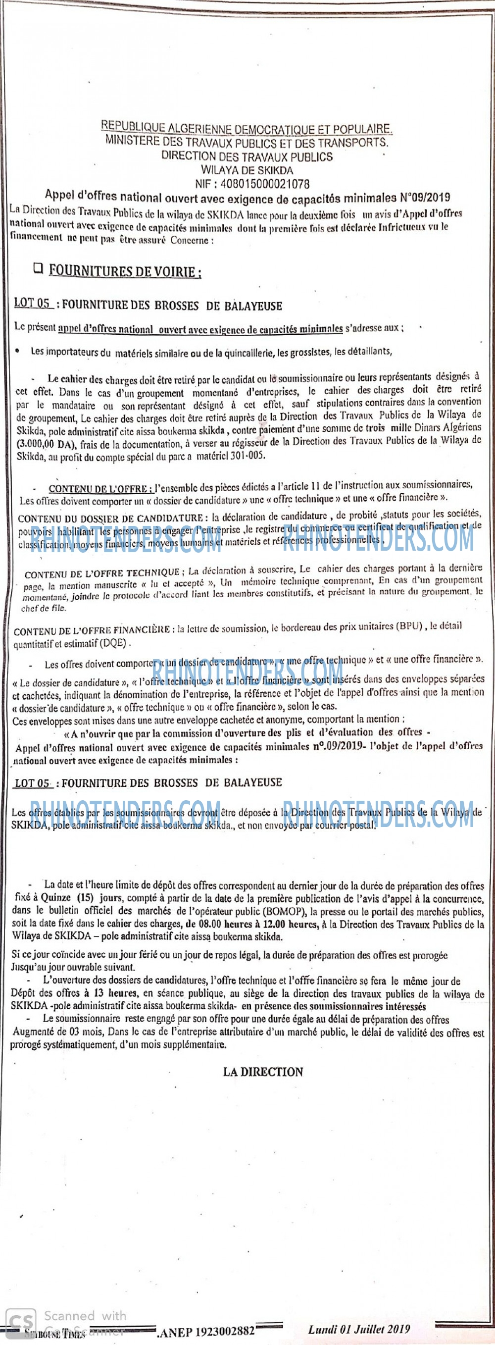 TRIBUNE DES LECTEURS
