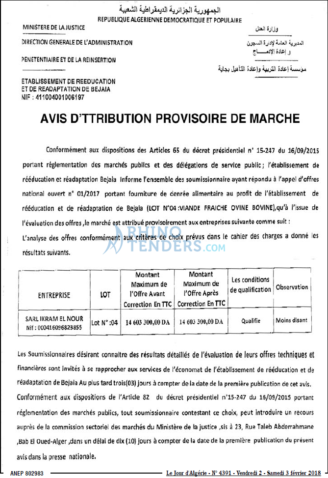 Le Jour d'Algérie
