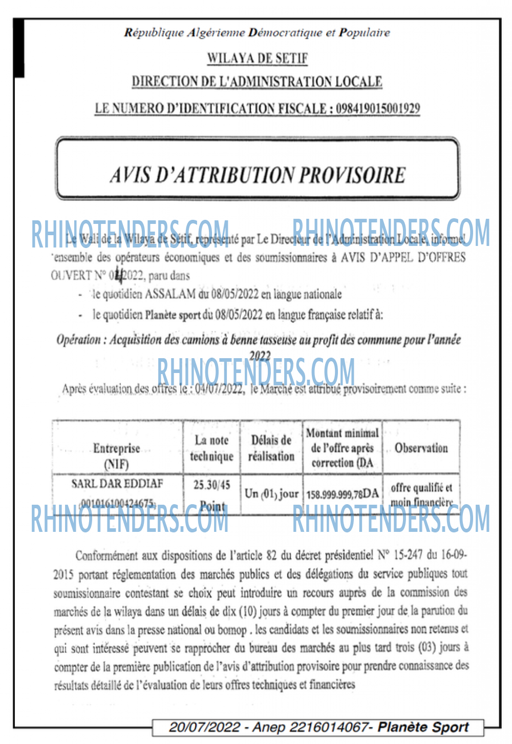 PLANETE SPORT