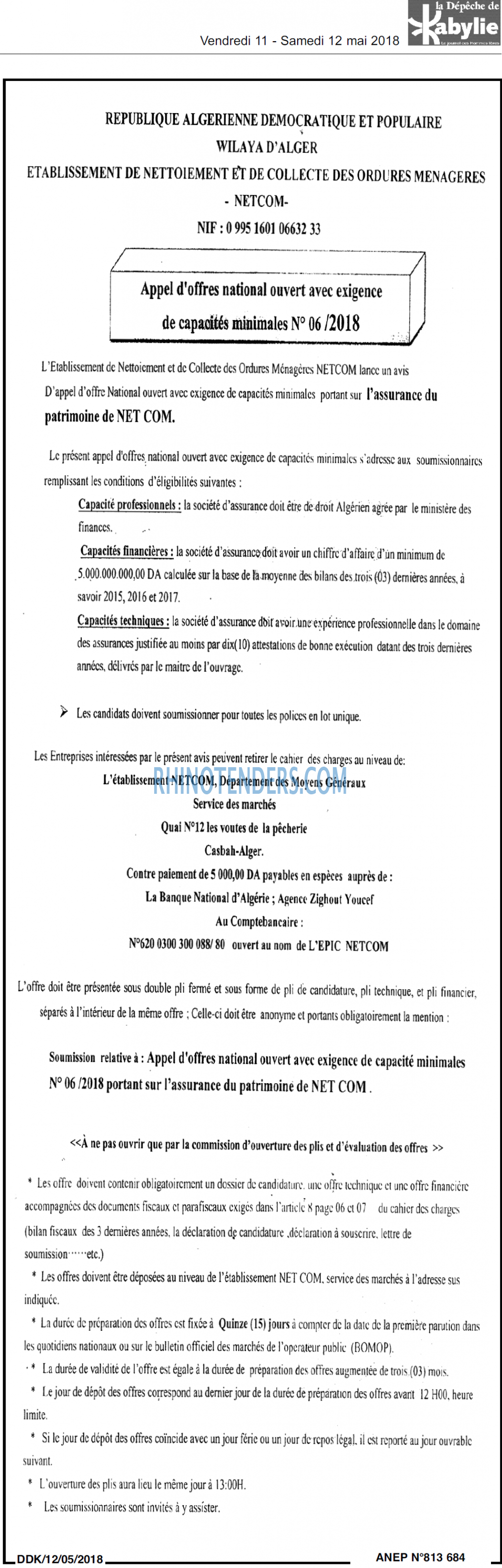 LA DEPECHE DE KABYLIE