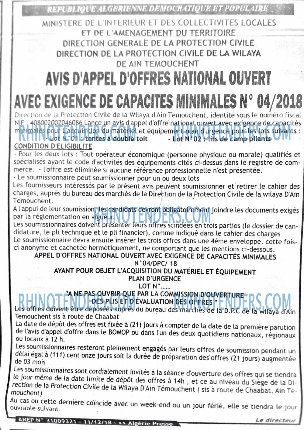 ALGERIE PRESSE