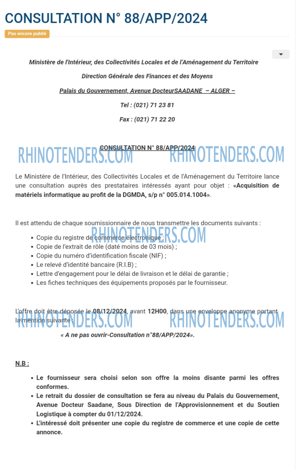 Rhinotenders