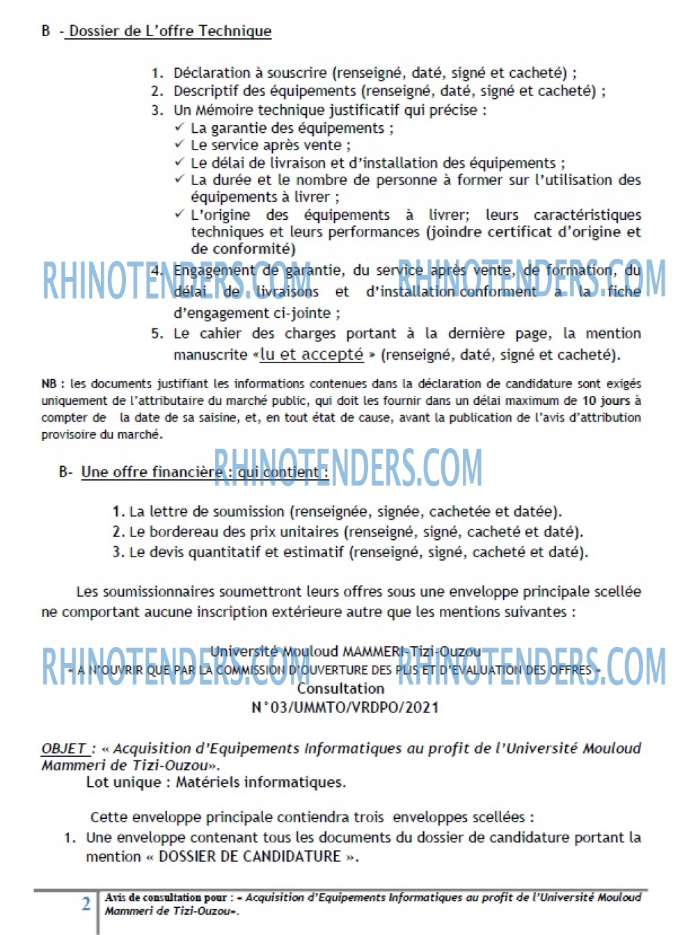 Rhinotenders