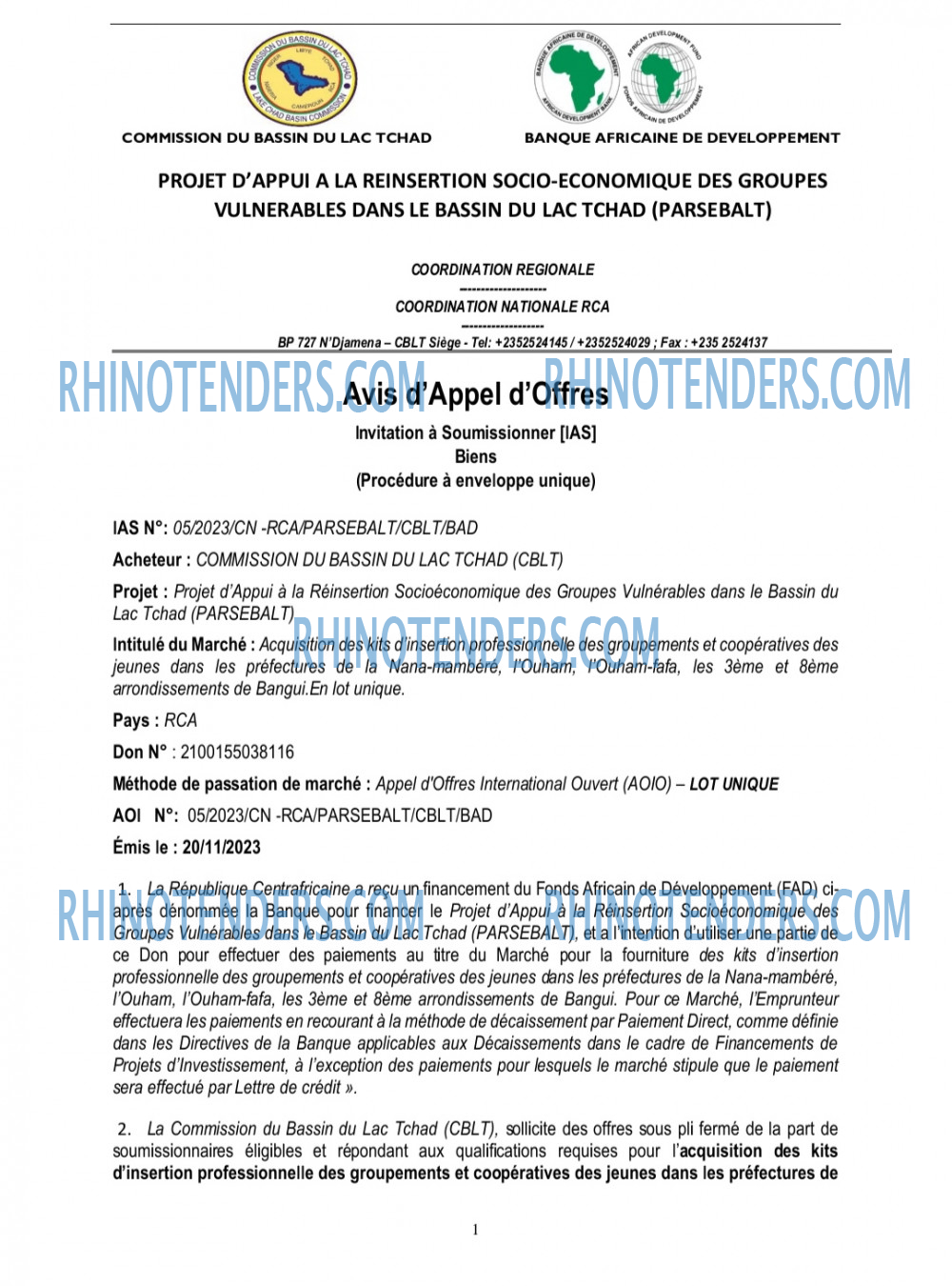 Rhinotenders