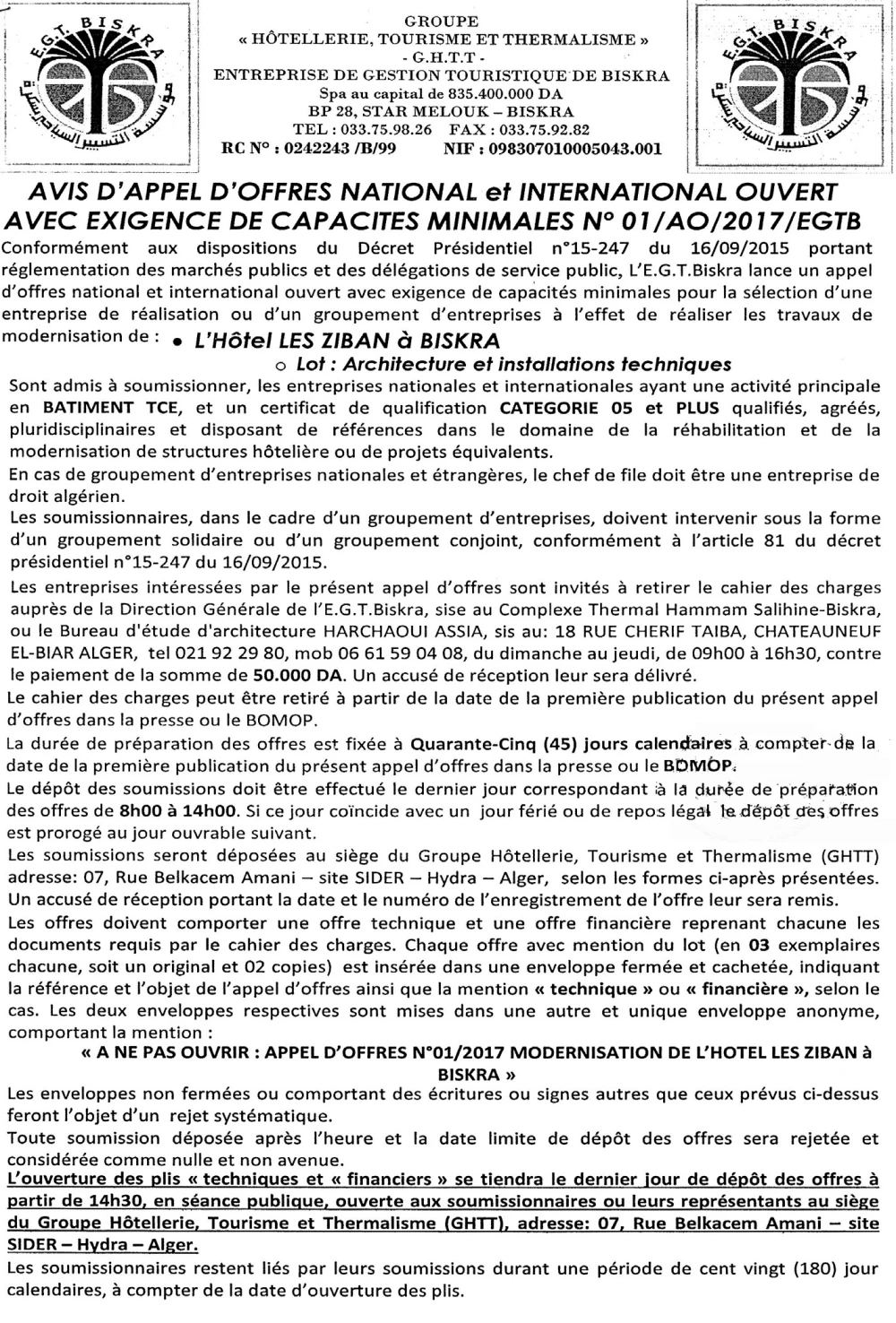 TRIBUNE DES LECTEURS