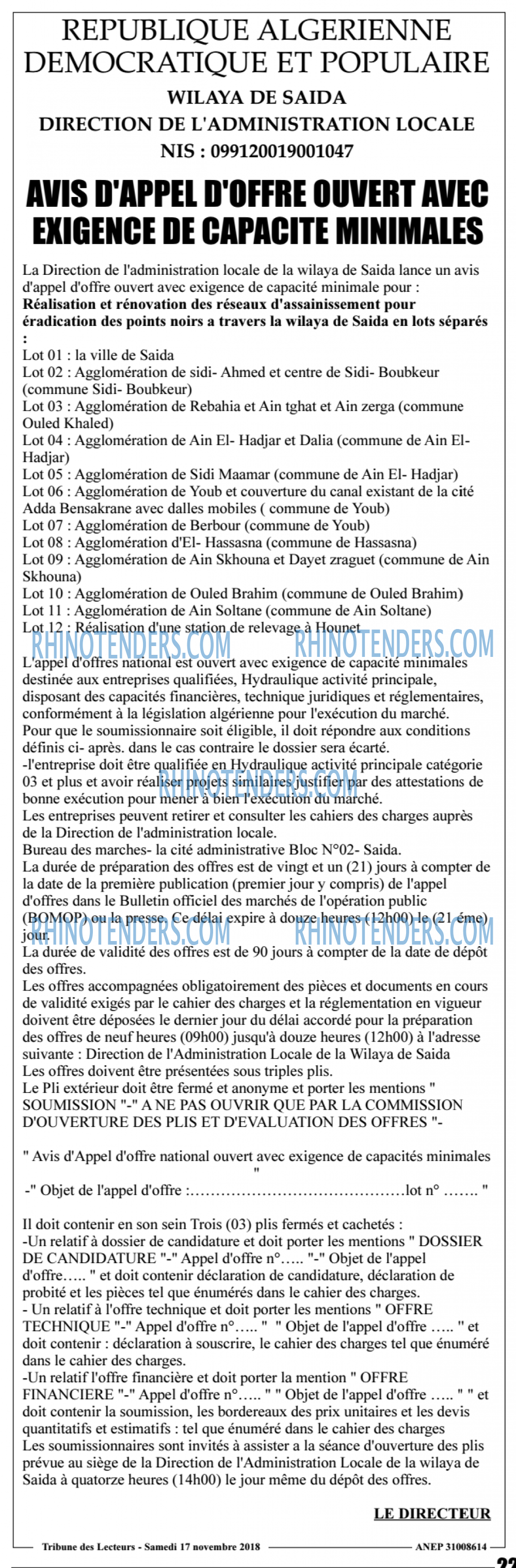 TRIBUNE DES LECTEURS