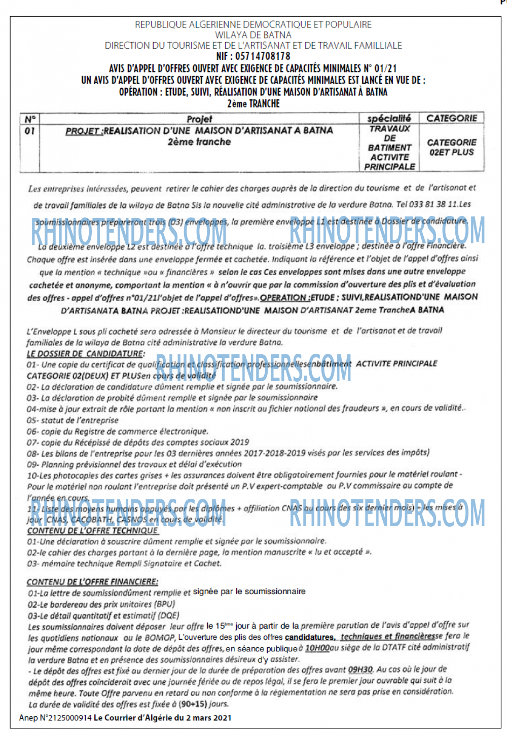 Le Courrier d'Algerie