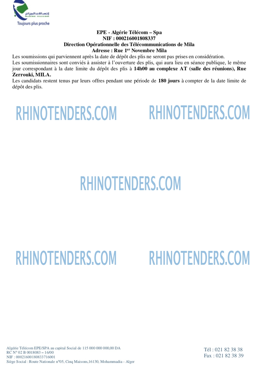 Rhinotenders