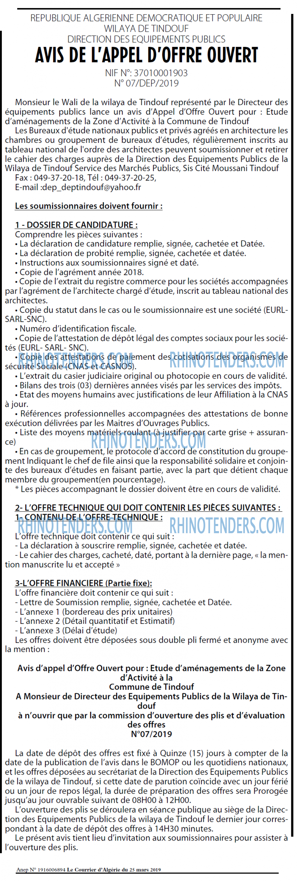 Le Courrier d'Algerie