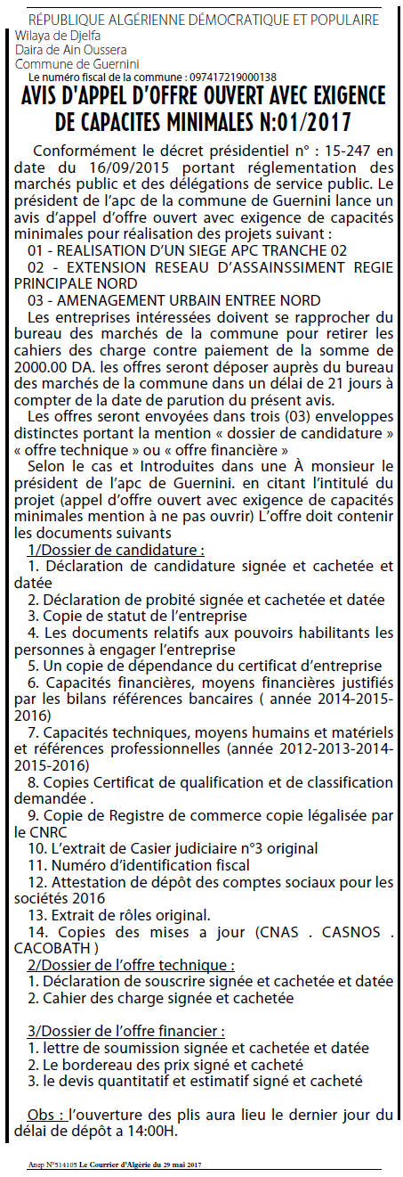 Le Courrier d'Algerie