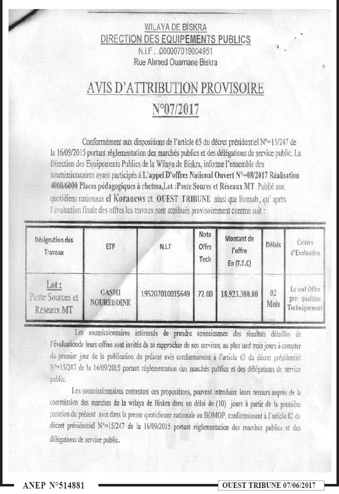 ouest TRIBUNE