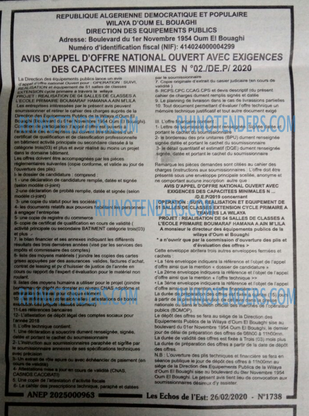 Les Echos de l'Est