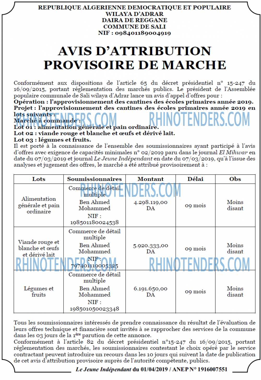 Le jeune indépendant
