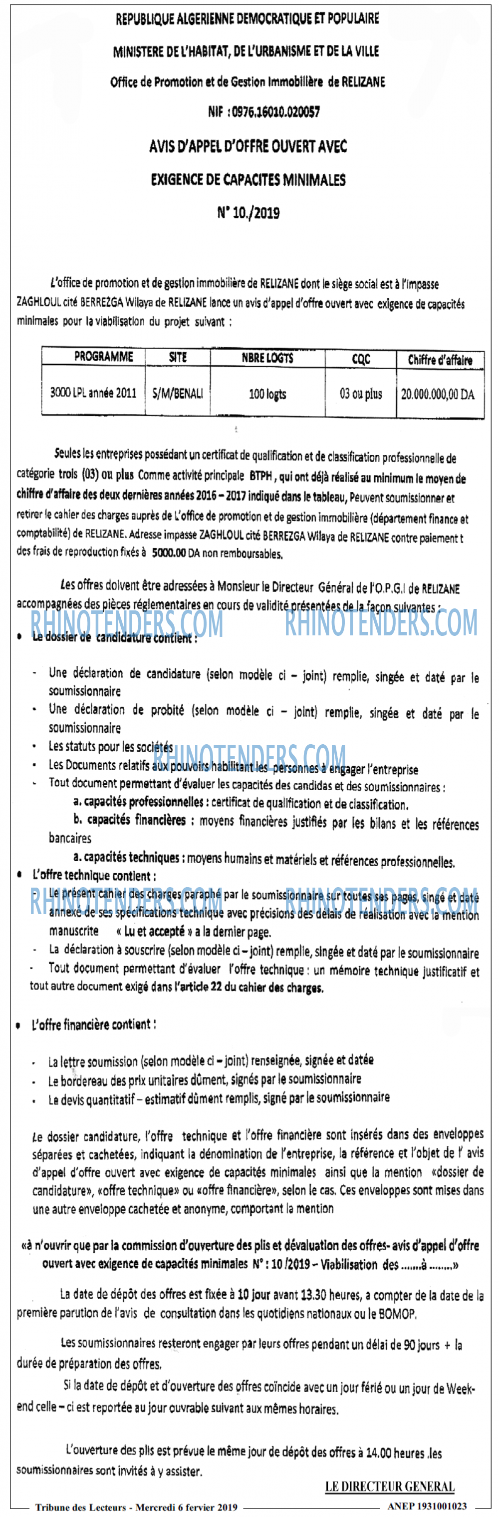 TRIBUNE DES LECTEURS