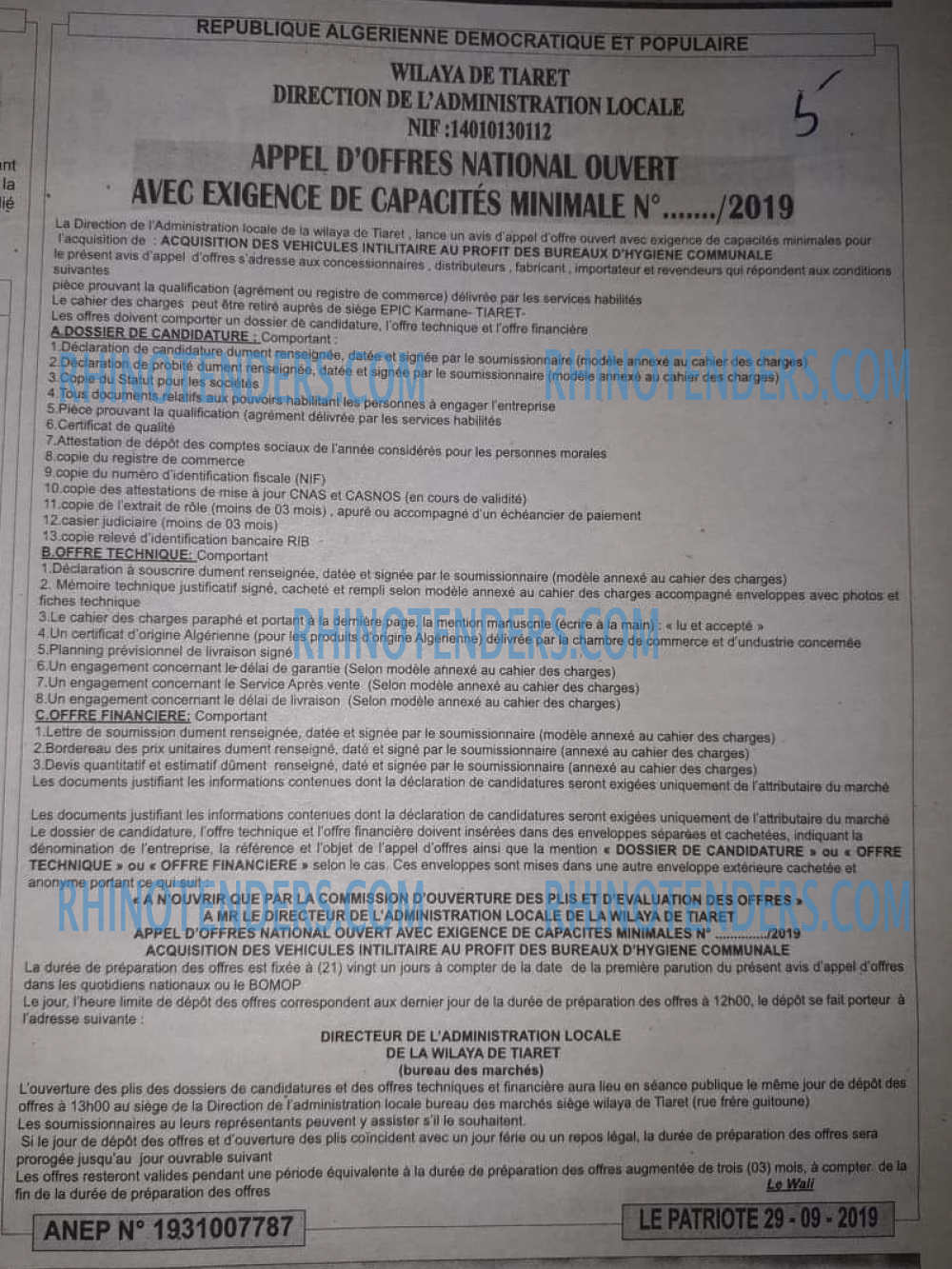 LE PATRIOTE