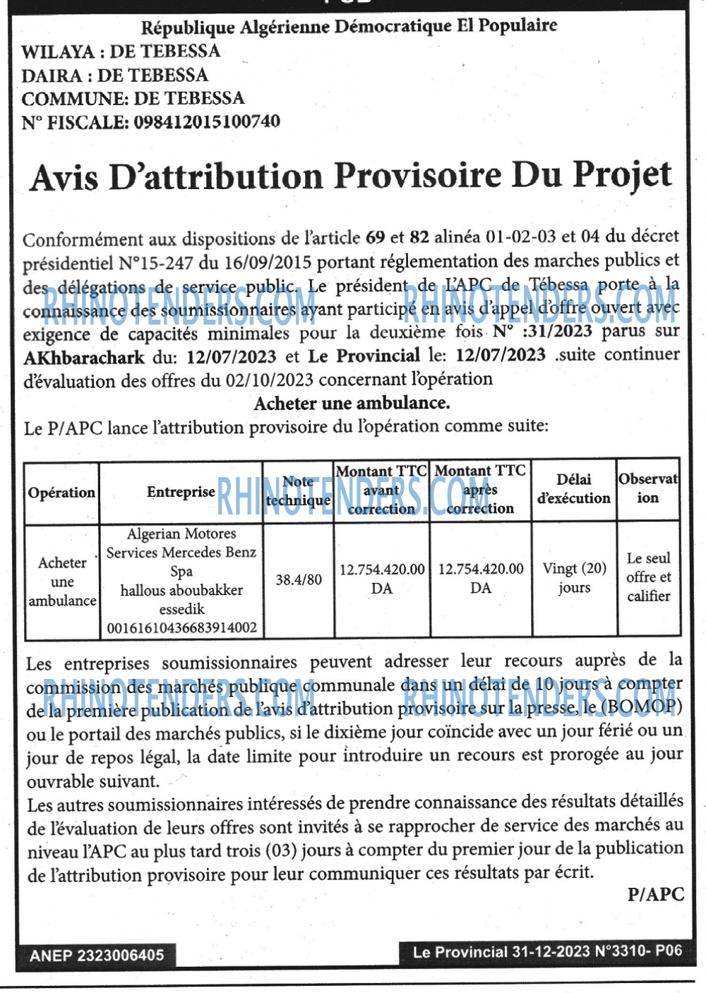 LE PROVINCIAL