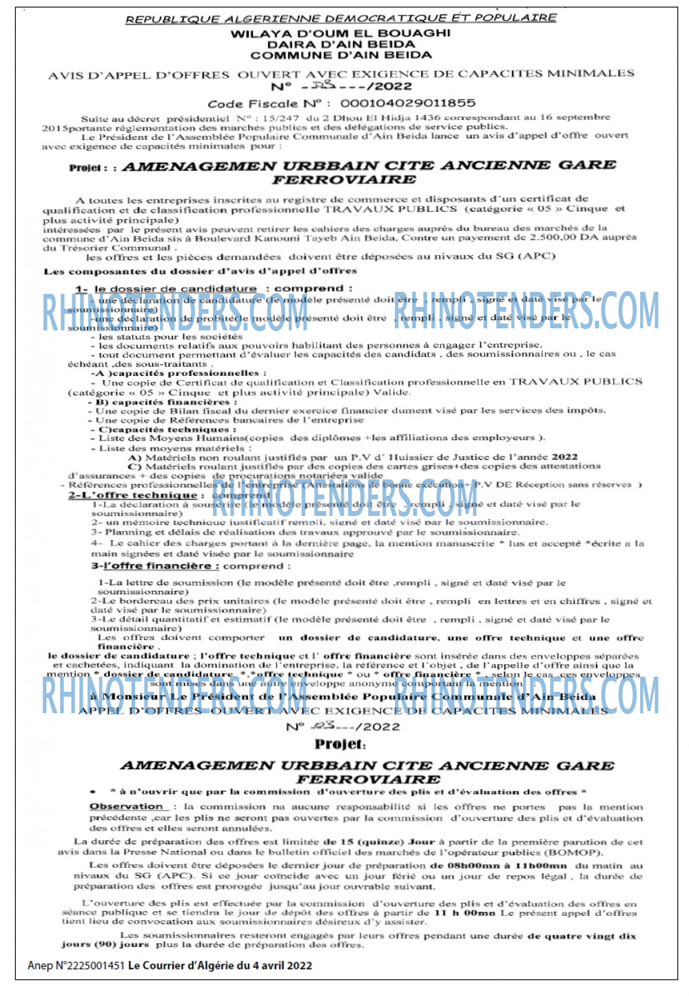 Le Courrier d'Algerie