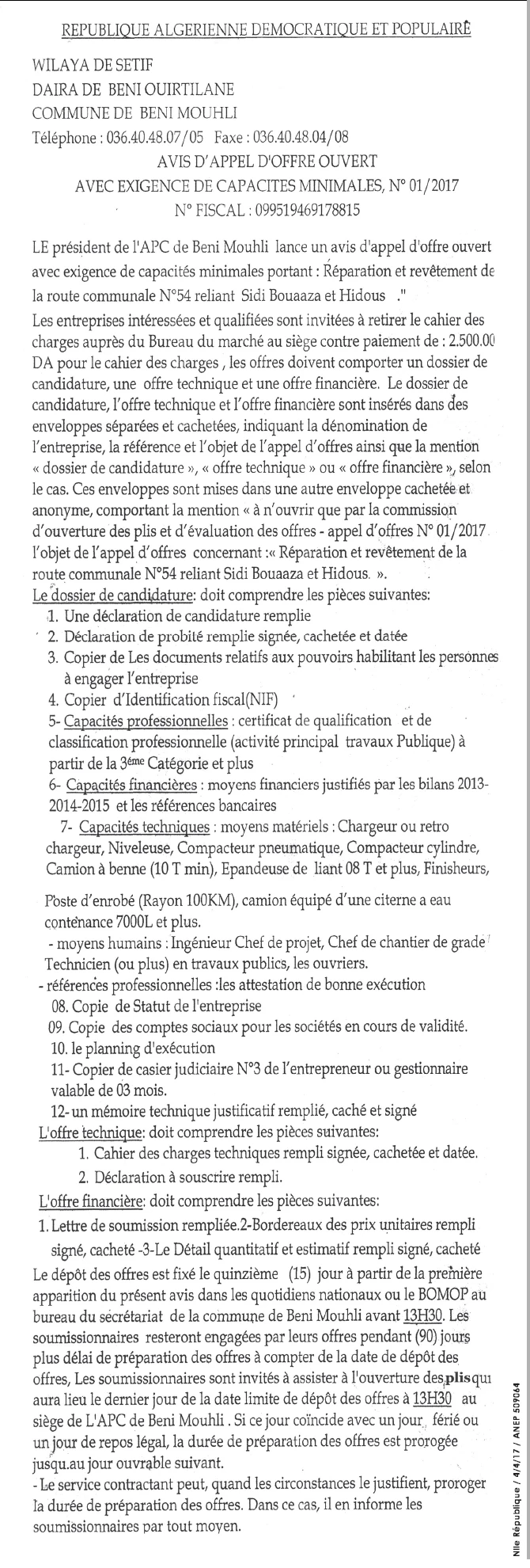 NOUVELLE REPUBLIQUE