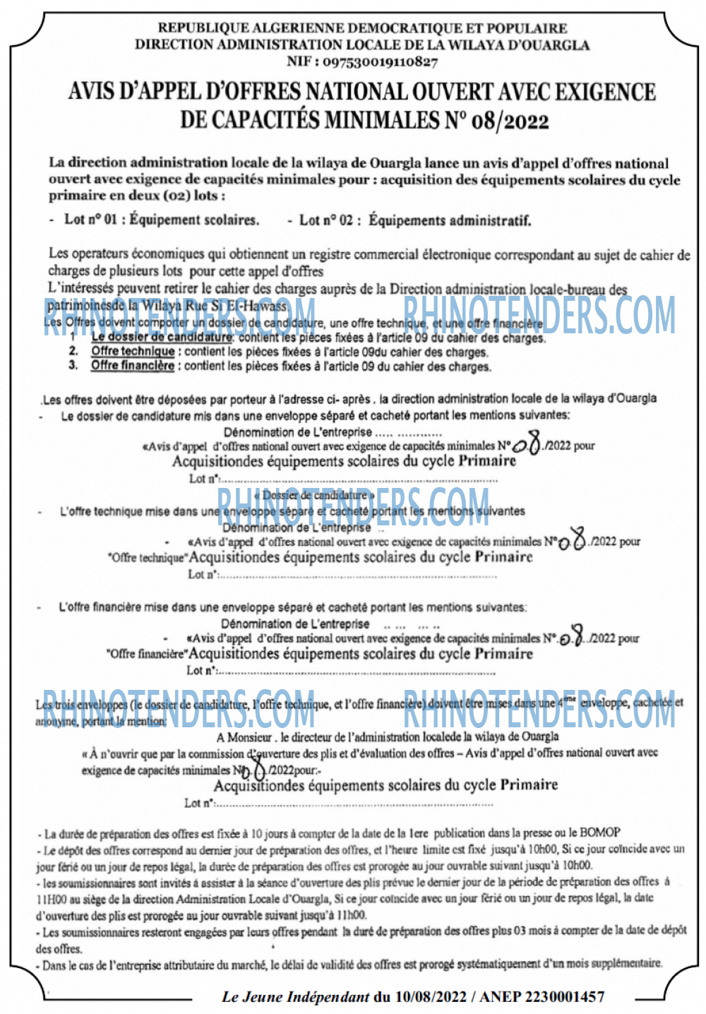 Jeune Independant