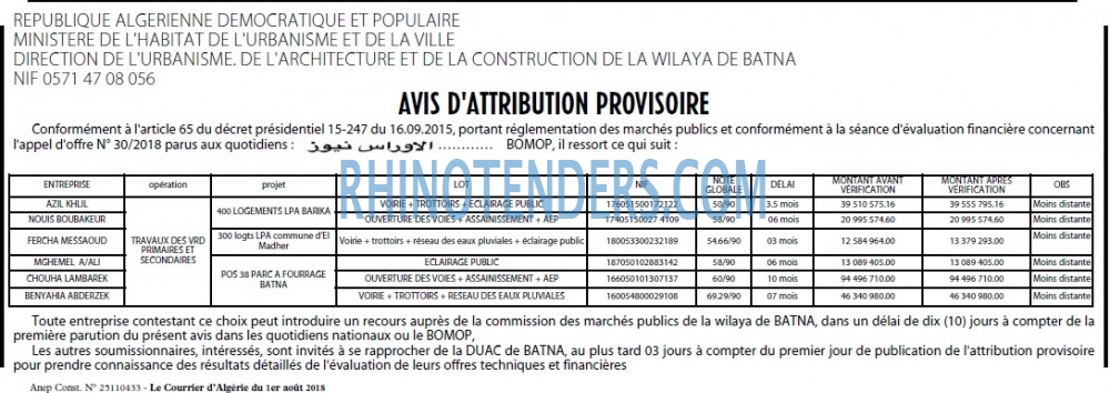 Le Courrier d'Algerie