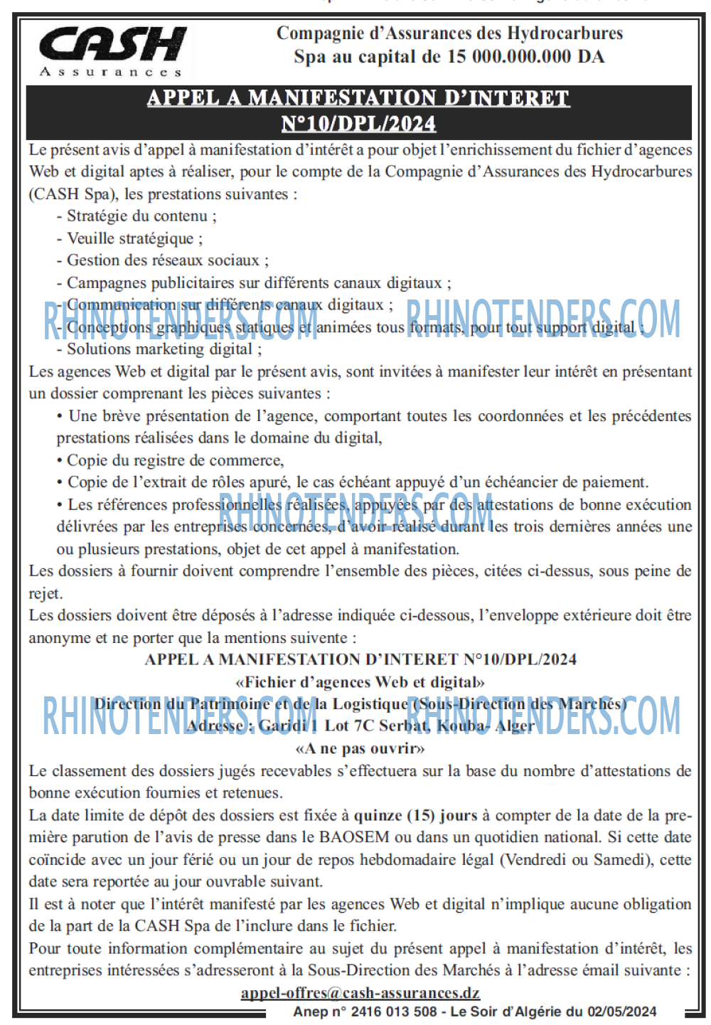 LE SOIR D'ALGERIE