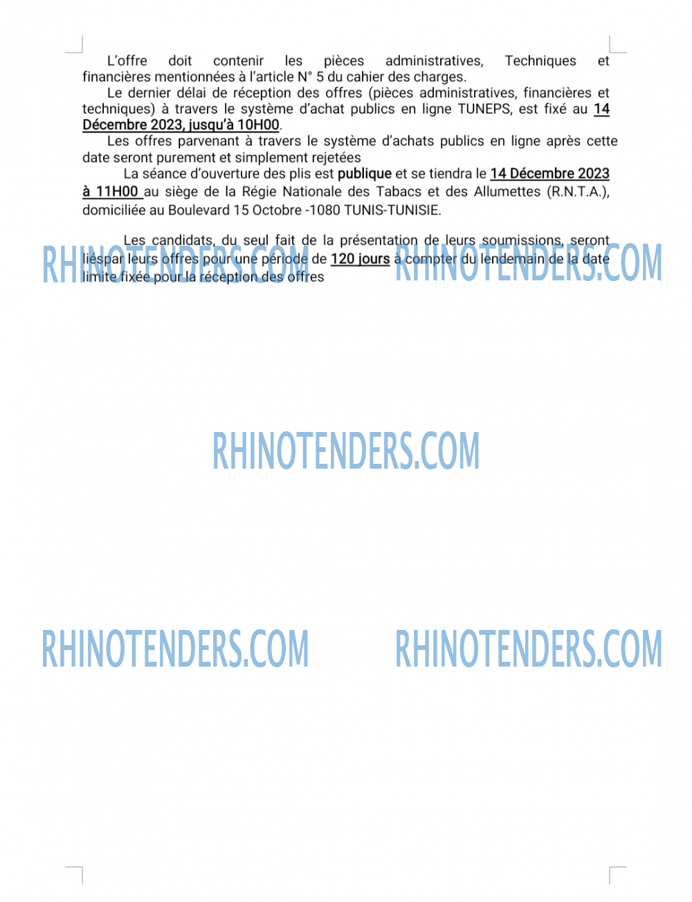 Rhinotenders
