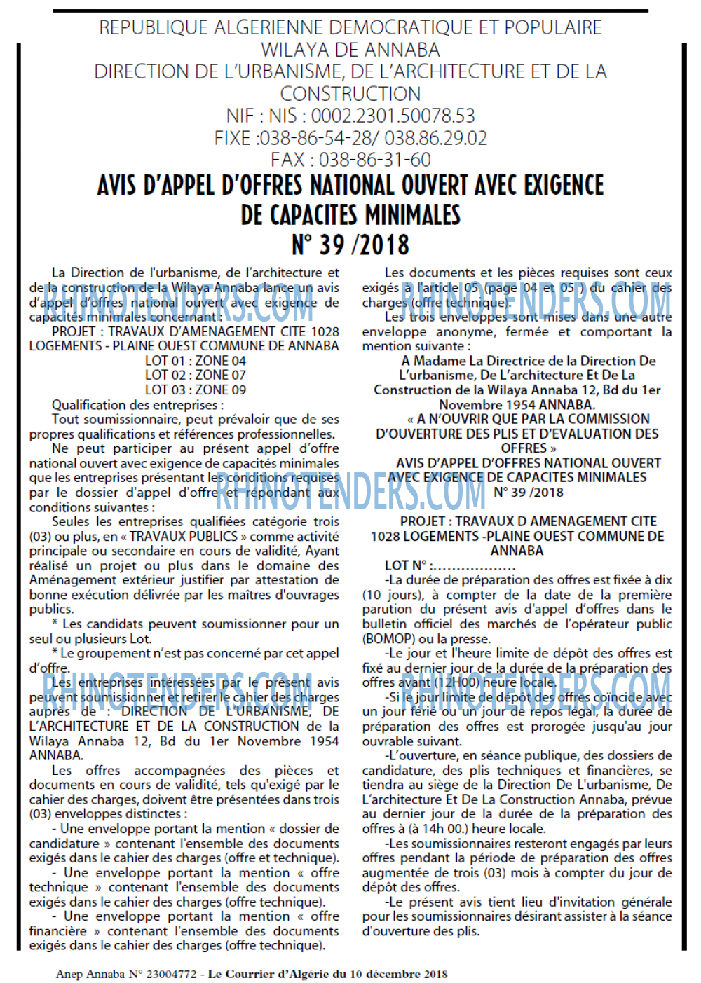 Le Courrier d'Algerie