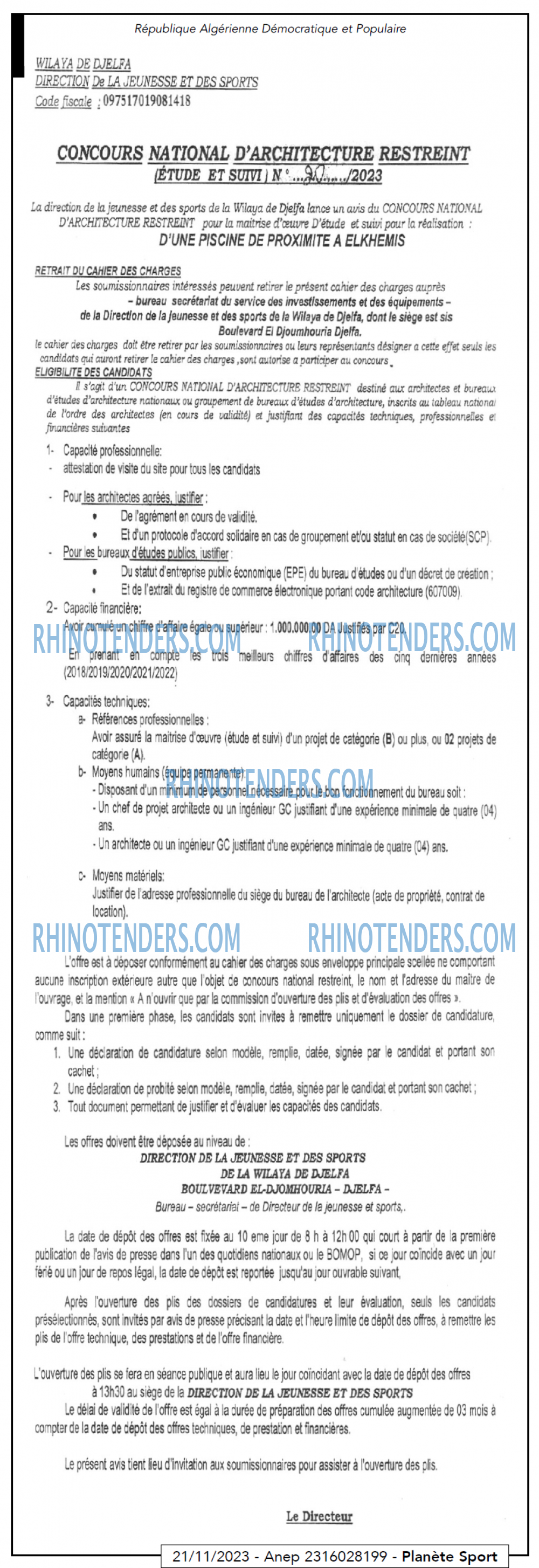 Rhinotenders
