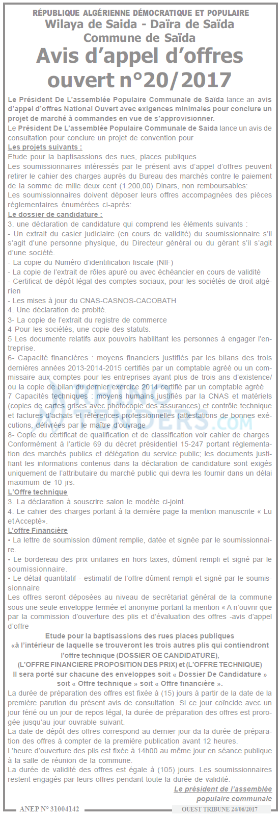 ouest TRIBUNE