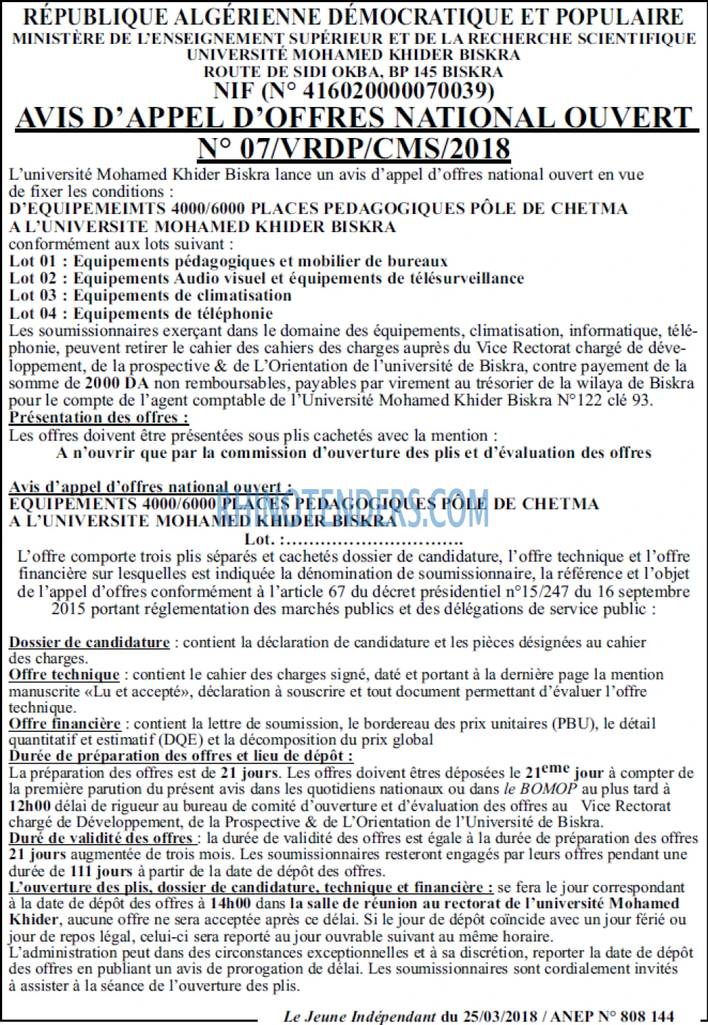 Le jeune indépendant