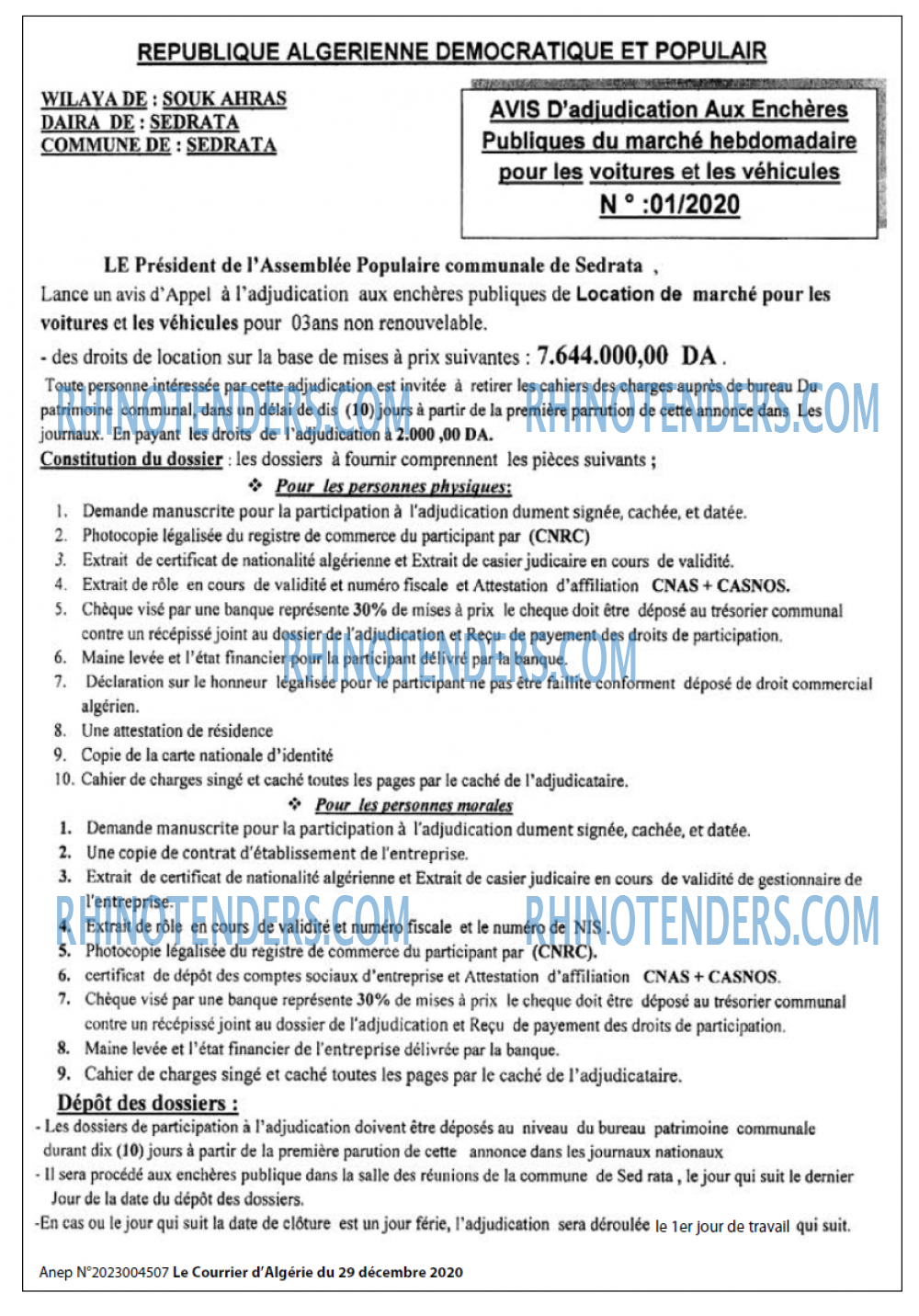 Le Courrier d'Algerie