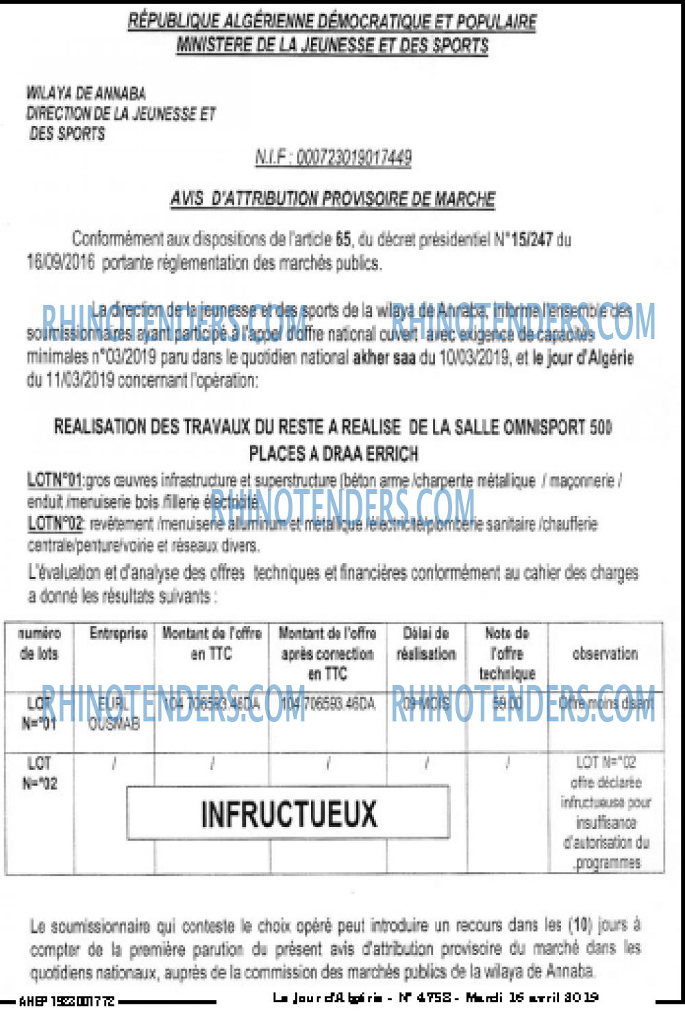 Le Jour d'Algérie