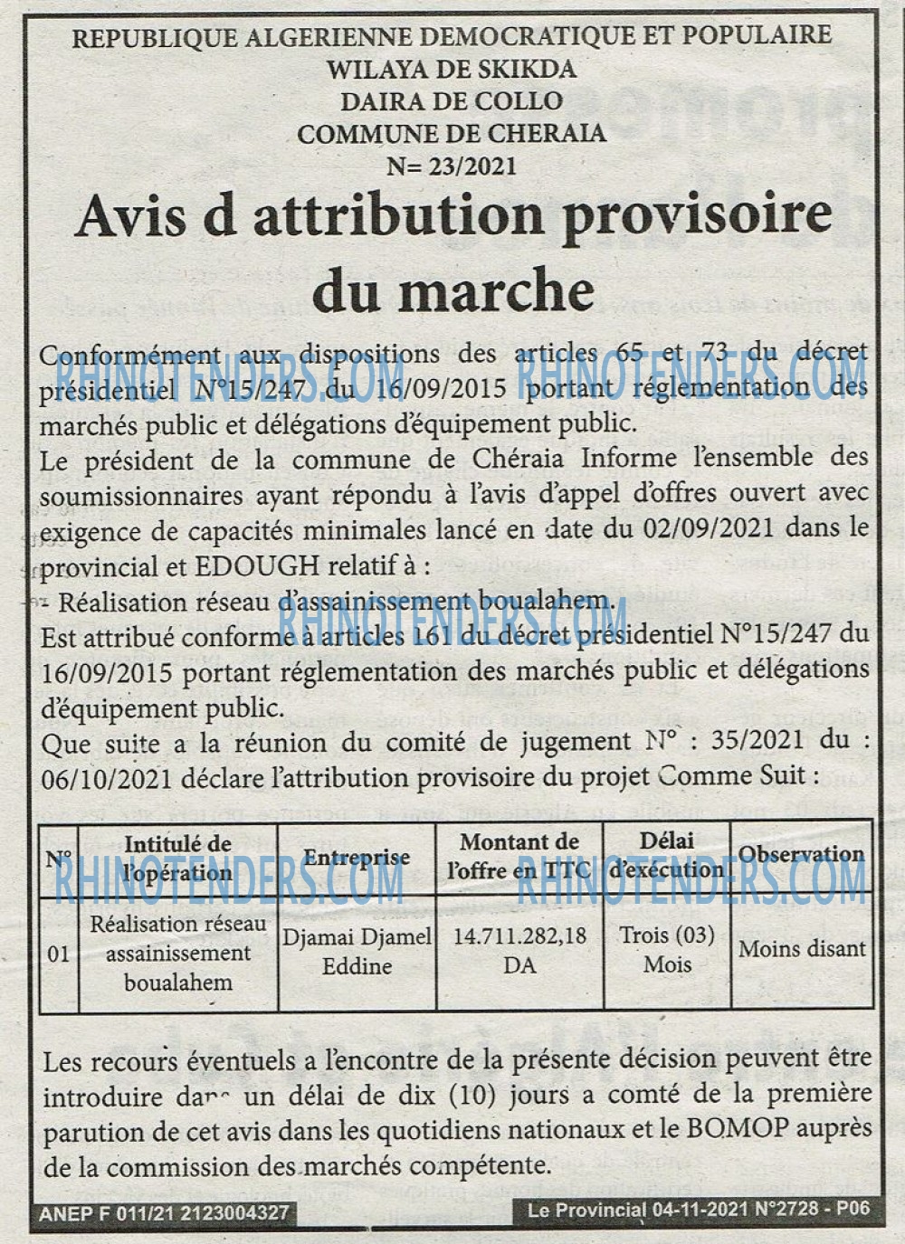 LE PROVINCIAL