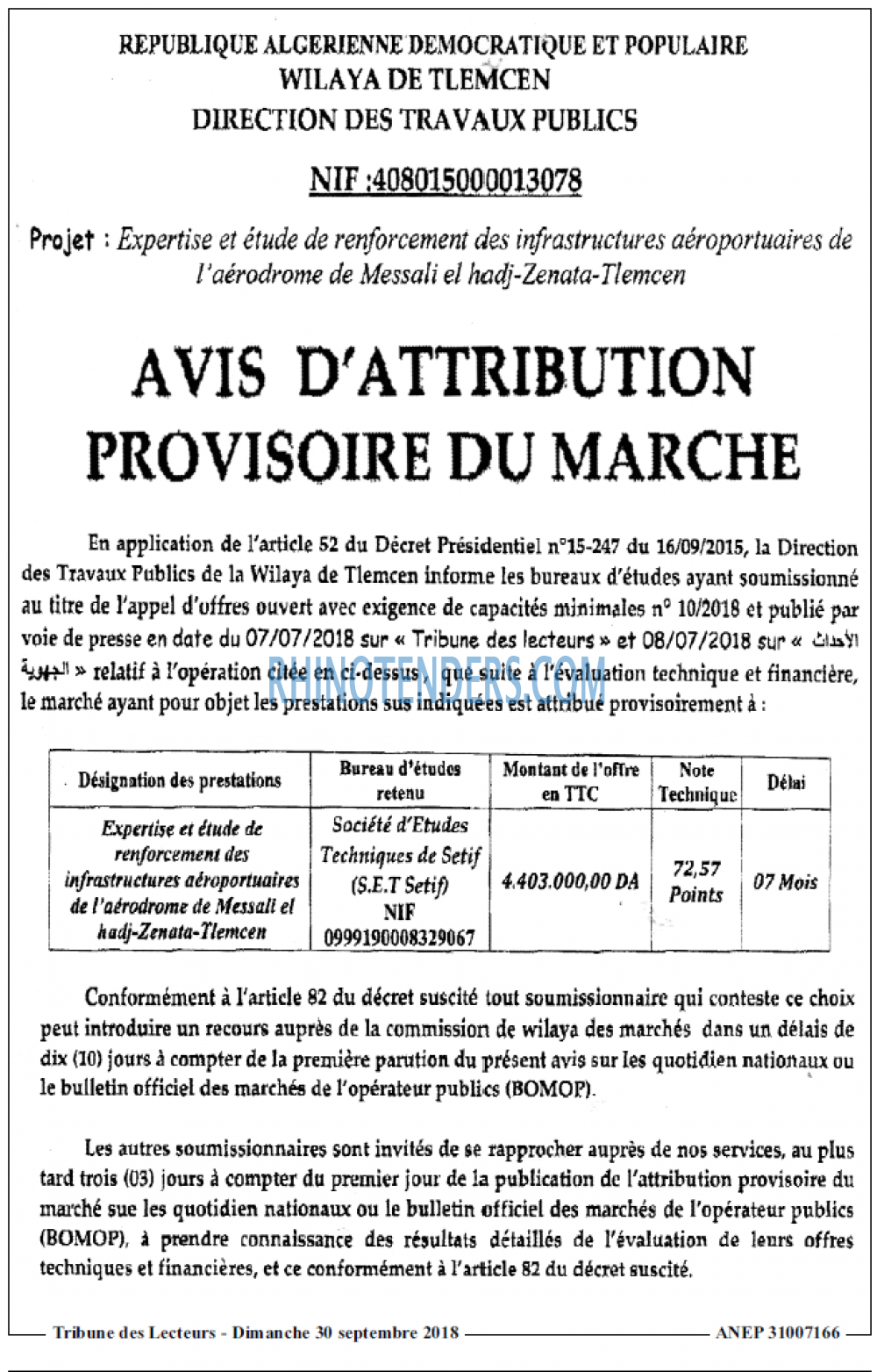 TRIBUNE DES LECTEURS