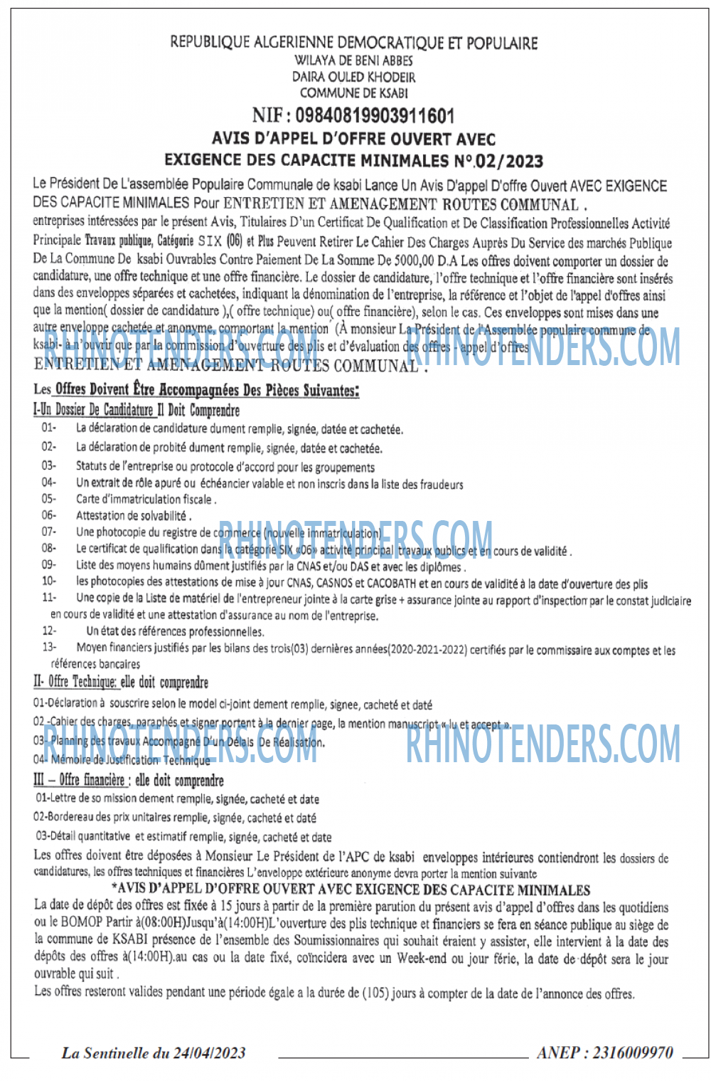 TRIBUNE DES LECTEURS