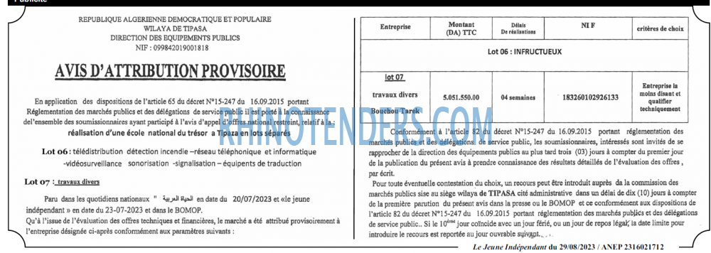 Le jeune indépendant