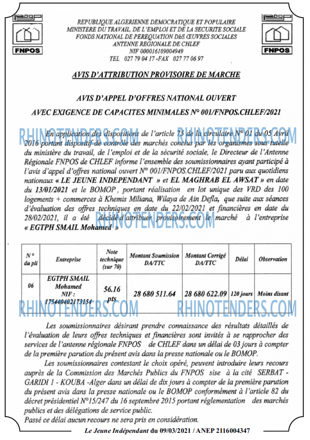 Jeune Independant