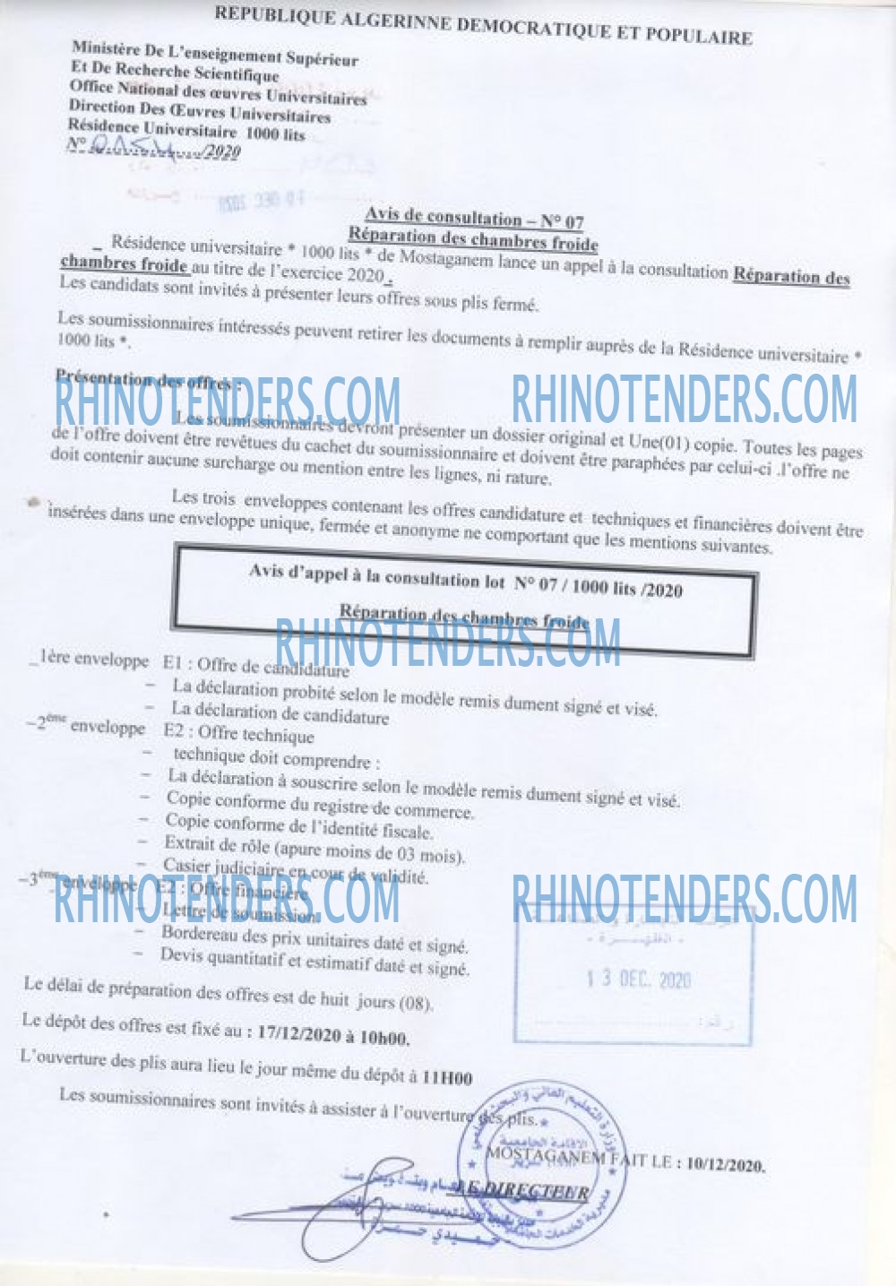 Rhinotenders