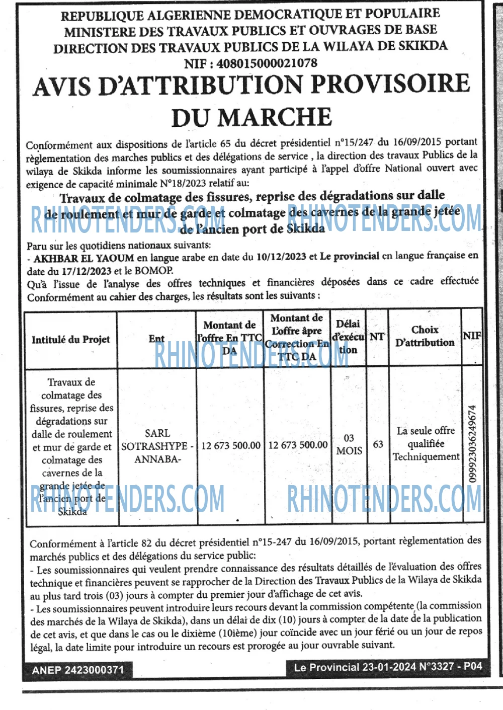 LE PROVINCIAL