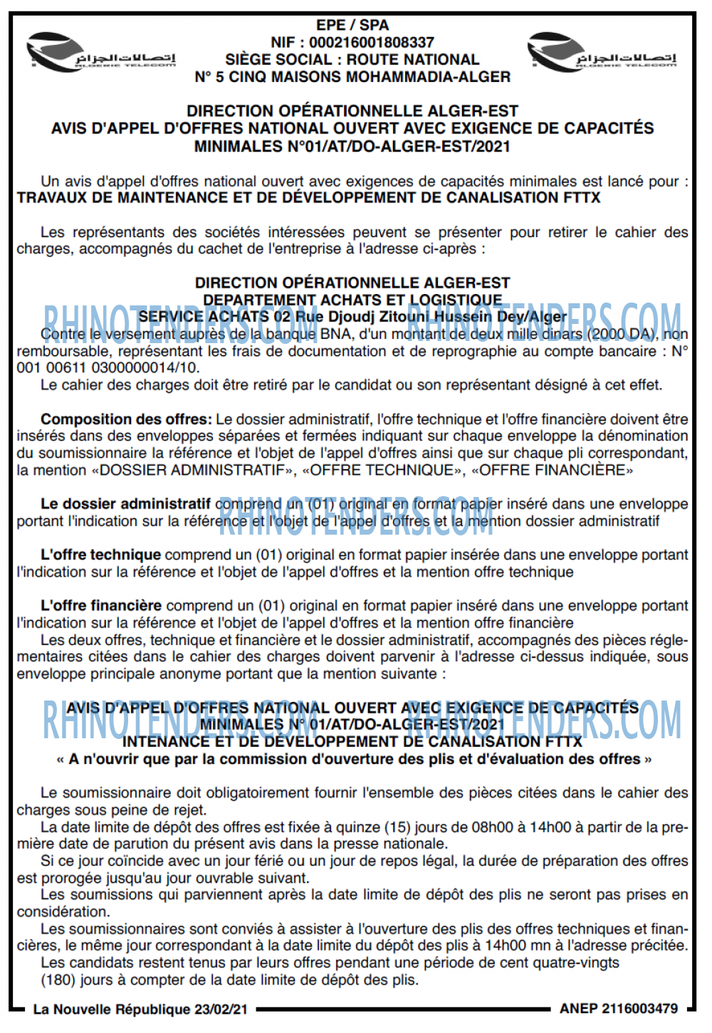 NOUVELLE REPUBLIQUE